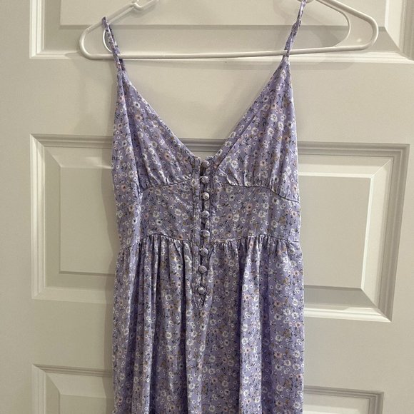 Purple Floral Dress - Picture 1 of 3